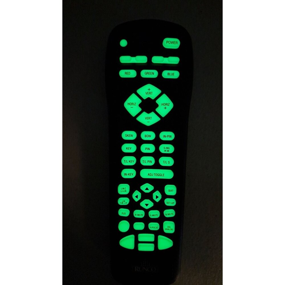 Runco Projector Remote Control MBR3468PZ Glow Buttons OEM Original Tested Works - Picture 5 of 5